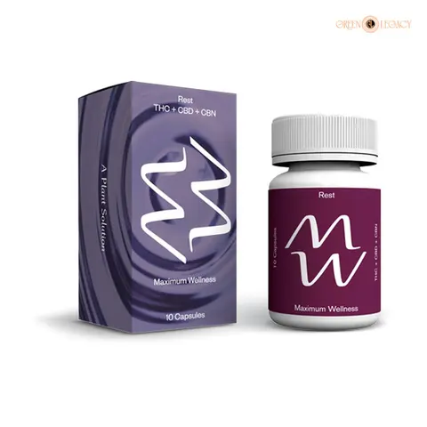 Capsules: Rest 250mg 2:1:2 CBN:CBD:THC (edible)