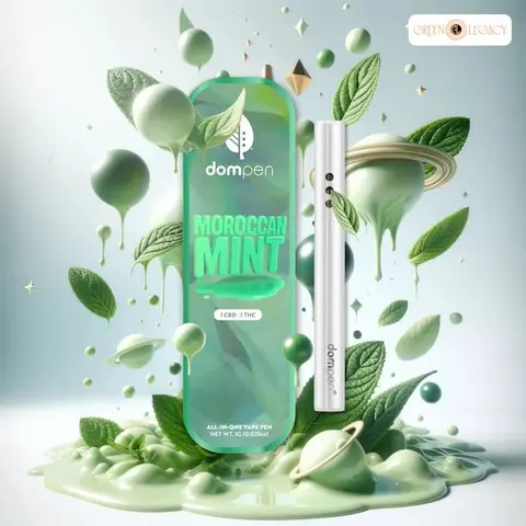 Disposable Vape: Moroccan Mint THC: CBD 1:1 Vape (vape)