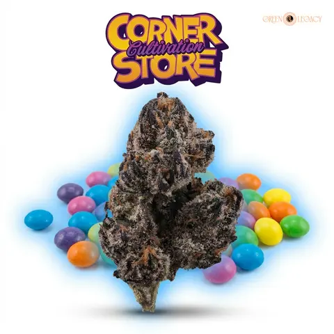 Blue Nerdz, flower from CornerStore Cultivation