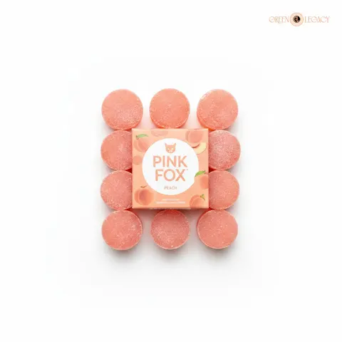 Gummies Peach 10MG Each THC | 10Pack, edible from Pink Fox