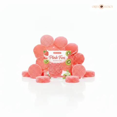 Strawberry Kiwi 30MG Each THC | 10Pack, edible from Pink Fox