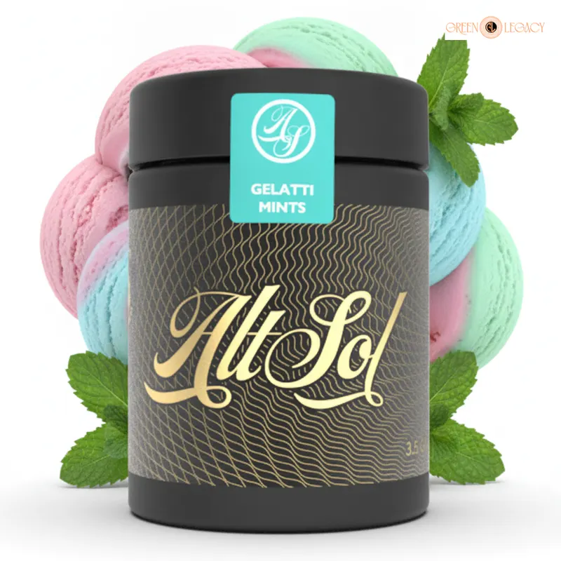 Gelatti Mints strain from AltSol at Green Legacy