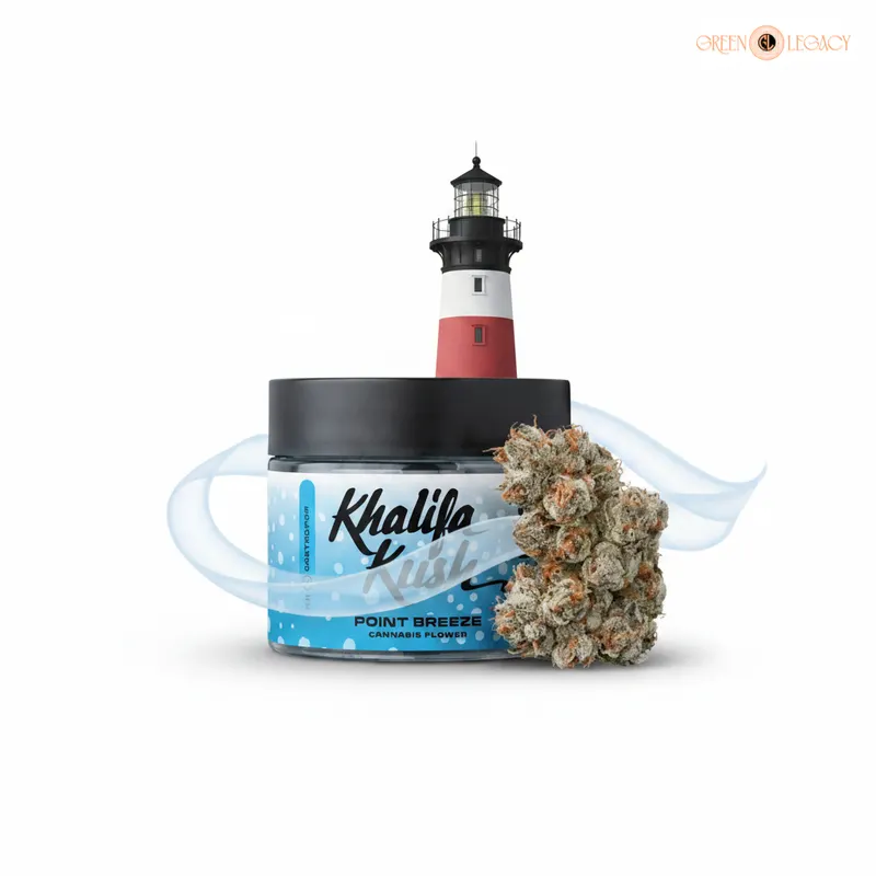Point Breeze strain from Khalifa Kush at Green Legacy