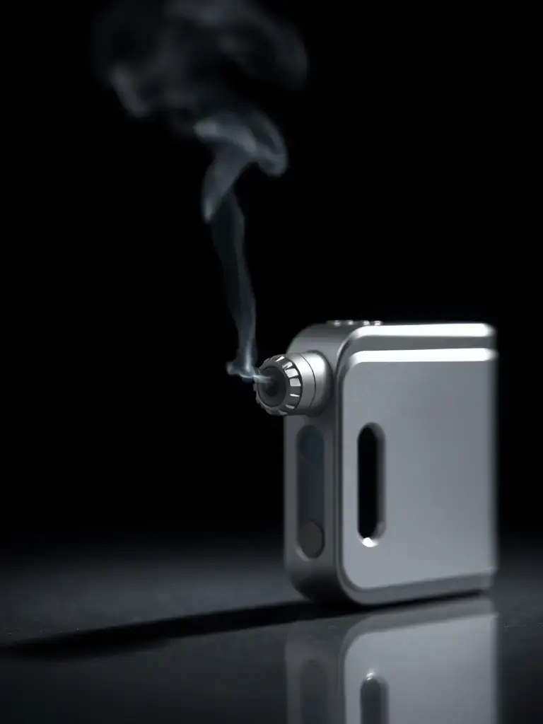 A sleek vape pen and cartridge displayed against a modern background, highlighting the discreet and portable nature of vaping at Green Legacy.